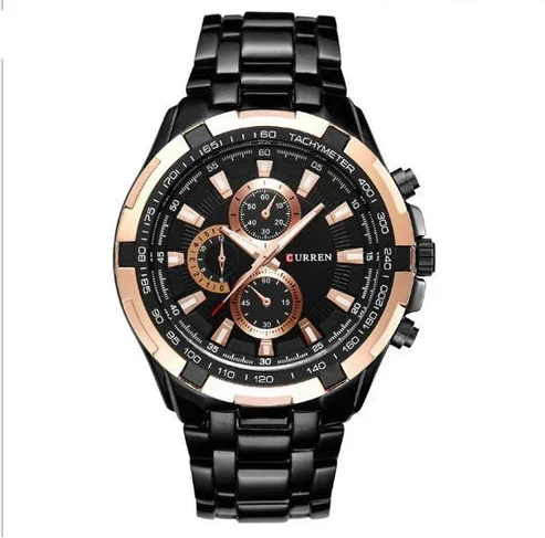 Men's Watch Business Steel Belt Quartz Watch
